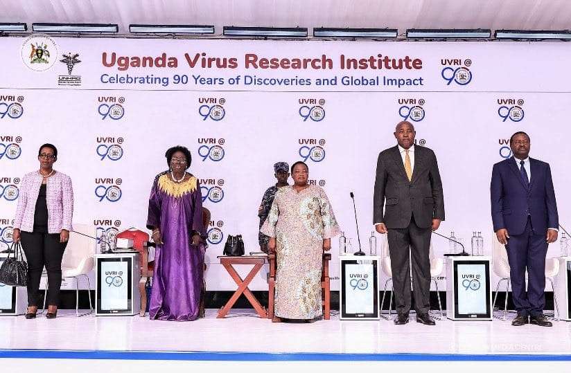 The guests of Honour at UVRI 90 celebrations in Entebbe