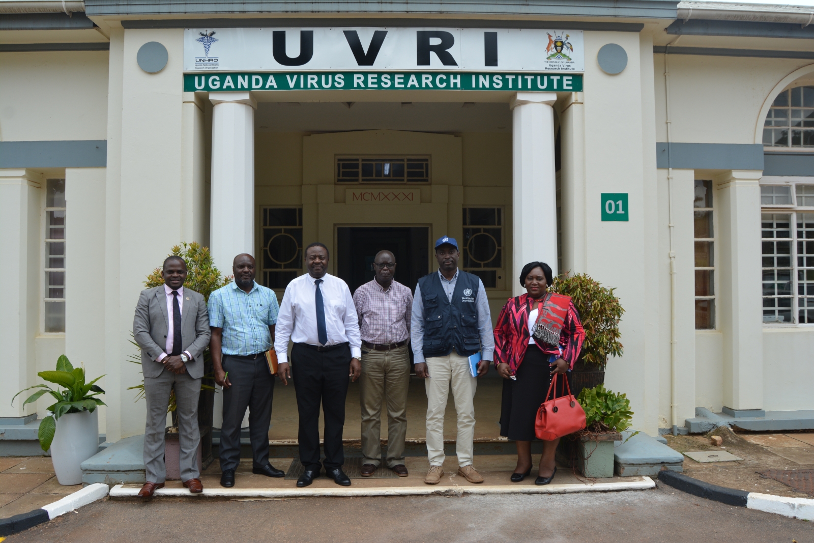 Dr. Abdou Salam Gueye in group photo with Proff Kaleebu.