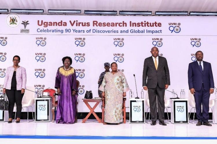 The guests of Honour at UVRI 90 celebrations in Entebbe