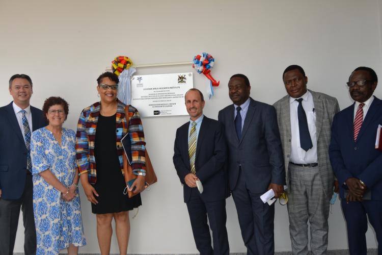 The UVRI/NIH Laboratory Is Launched By The US Ambassador Natalie Brown