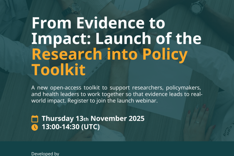 From Evidence to Impact: Launch of the Research into Policy Toolkit