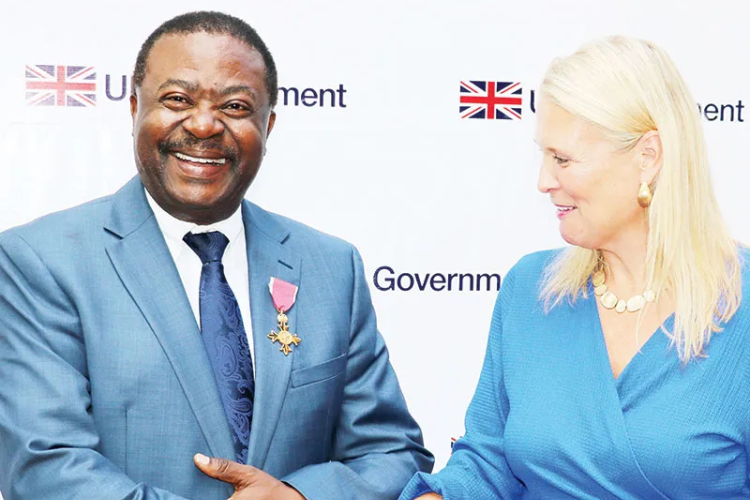 Prof Kaleebu receives award of the Most Excellent Order of the British Empire (OBE)