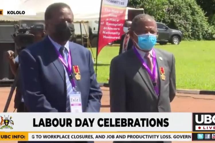 Kaleebu Receives Medal of Service on Labour Day