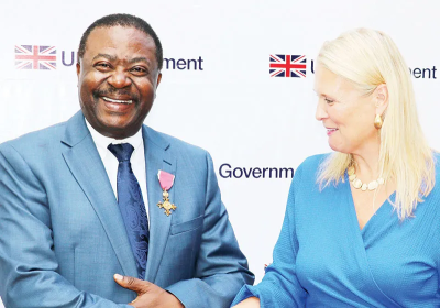 Prof Kaleebu receives award of the Most Excellent Order of the British Empire (OBE)