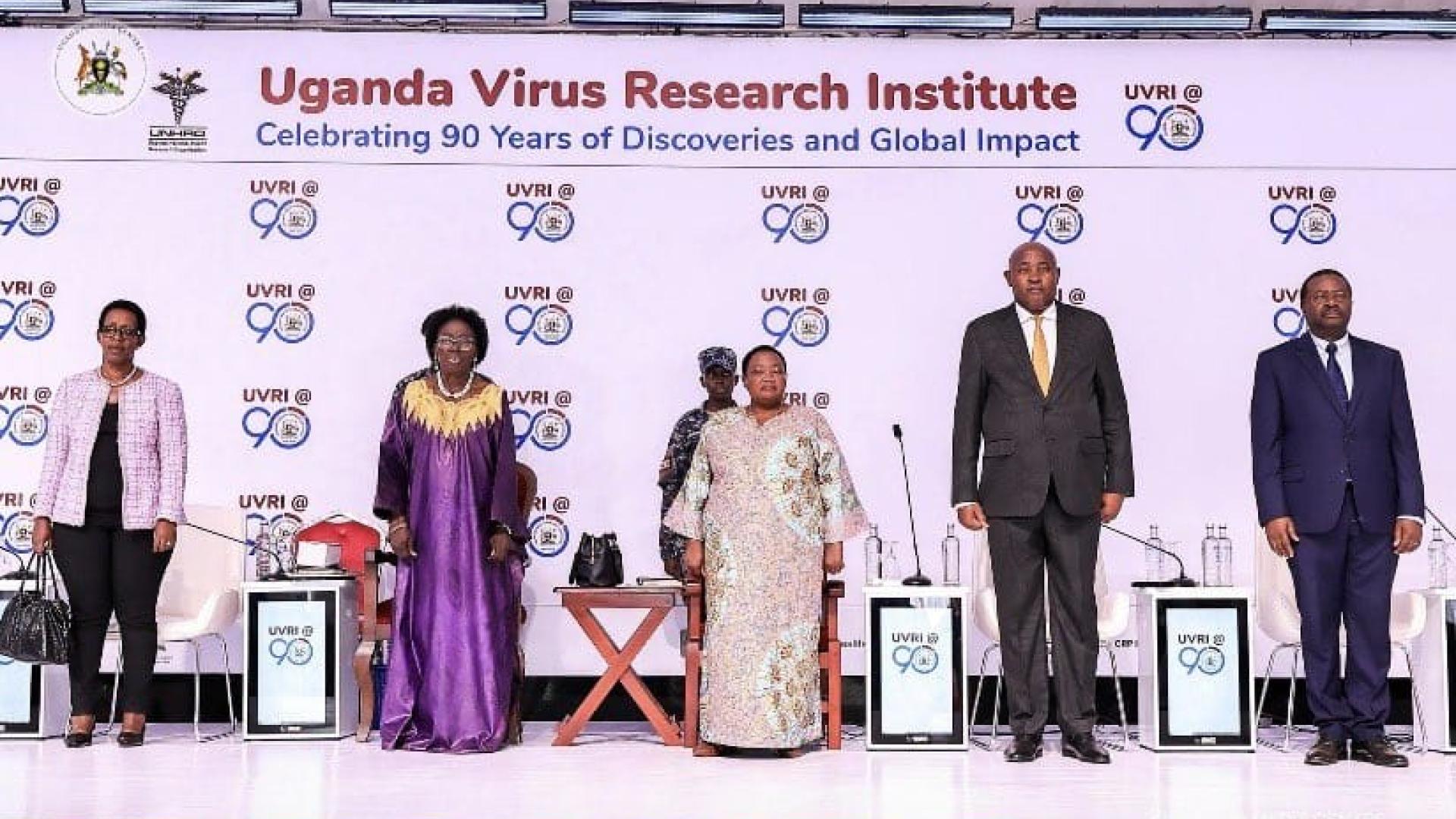 The guests of Honour at UVRI 90 celebrations in Entebbe